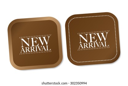 New arrival stickers