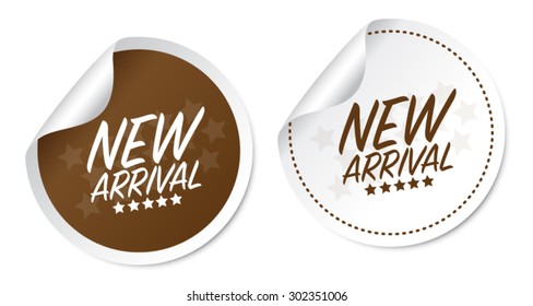 New arrival stickers