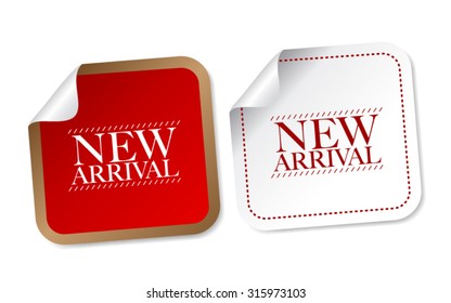 New arrival stickers