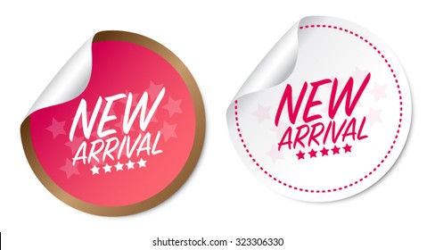 New arrival stickers