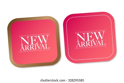 New arrival stickers