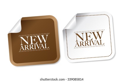 New arrival stickers