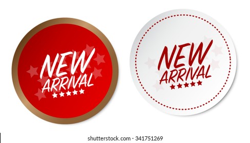 New arrival stickers