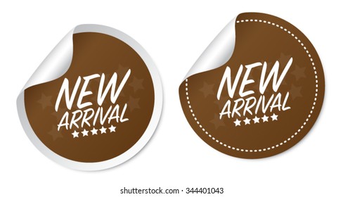 New arrival stickers