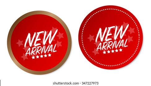 New arrival stickers