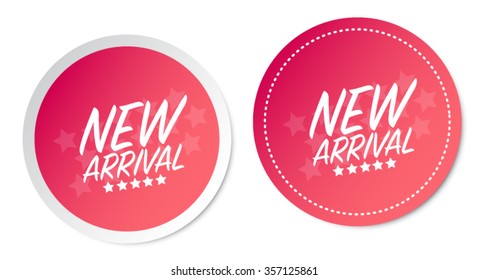 New arrival stickers