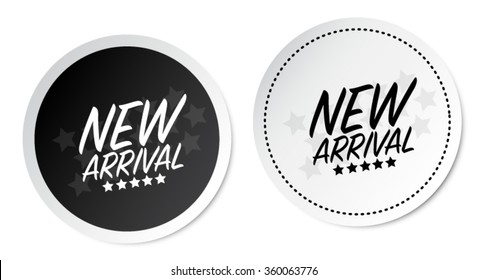 New arrival stickers