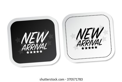 New arrival stickers