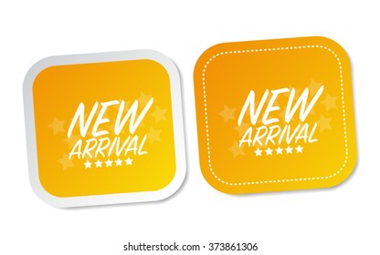 New arrival stickers