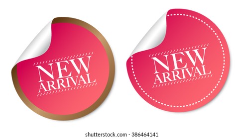 New arrival stickers