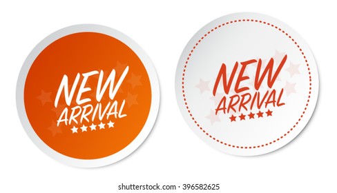 New arrival stickers