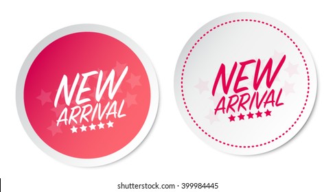 New arrival stickers