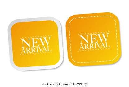 New arrival stickers