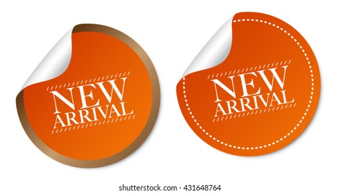 New arrival stickers