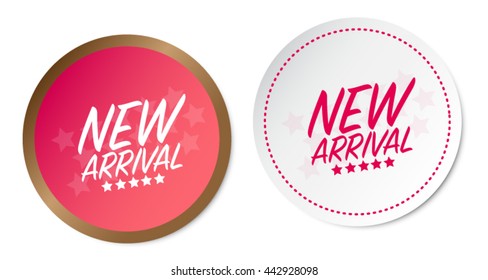 New arrival stickers