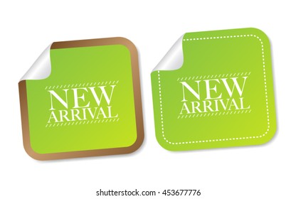 New arrival stickers