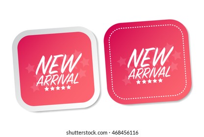 New arrival stickers