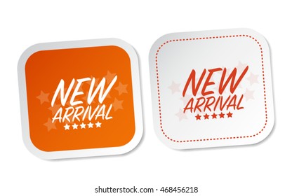 New arrival stickers