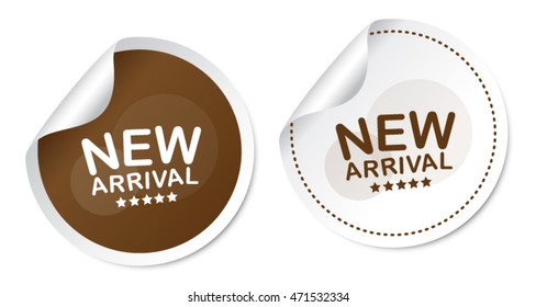 New arrival stickers