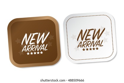 New arrival stickers