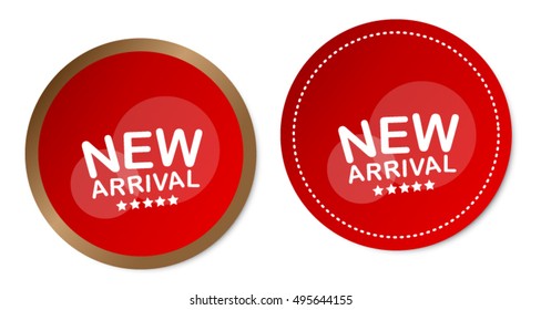 New arrival stickers