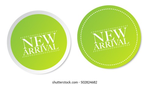 New arrival stickers
