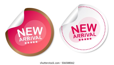 New arrival stickers