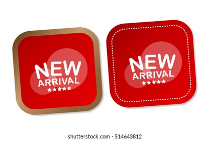 New arrival stickers