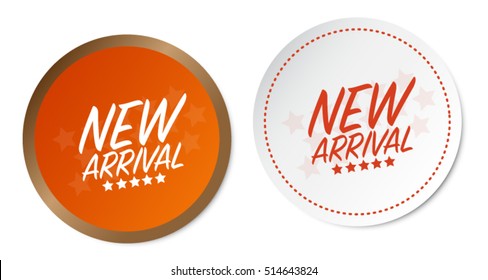 New arrival stickers