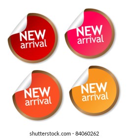 New arrival stickers