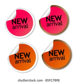 New arrival stickers