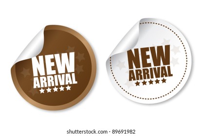 New arrival stickers