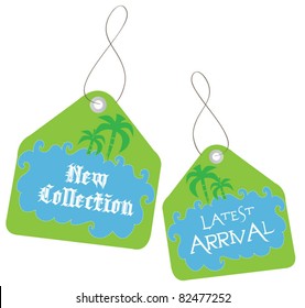 new arrival stickers vector
