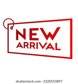 new arrival stickers vector illustration design background