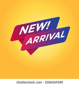 New Arrival tag sign.