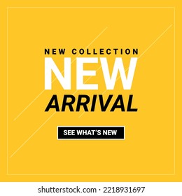 New Arrival vector illustration banner design.