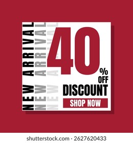 Desconto para Novas Entradas 40% Fora da Promoção