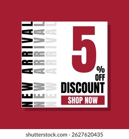 Desconto para Novas Entradas 5% Fora da Promoção