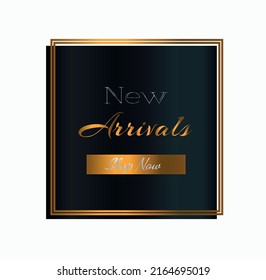 New Arrivals Sale sign over art modern background