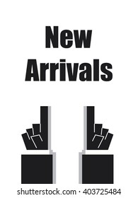 NEW ARRIVALS signs and symbols