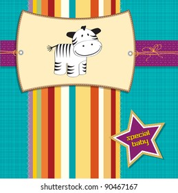 new  arrived card with zebra