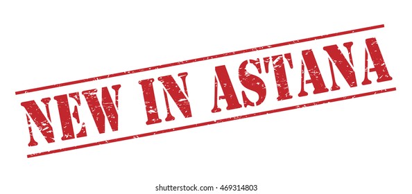 new in astana vector stamp on white background