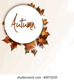 New autumn banner. Vector illustration.