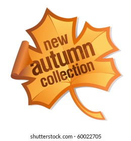 new autumn collection sticker