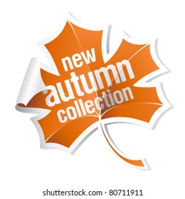 new autumn collection sticker