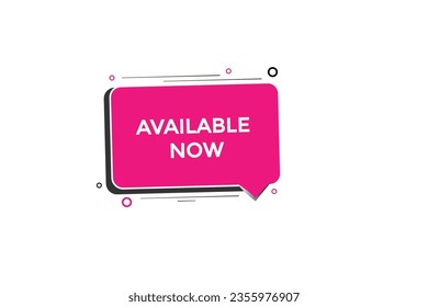  nuevo disponible ahora moderno, sitio web, botón de clic, nivel, signo, discurso, banner de burbuja, 
