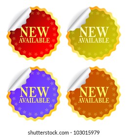 New available vector stickers