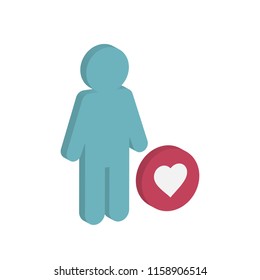 new awesome creative colorful technology vector illustration isometric user interface male favorite icon design