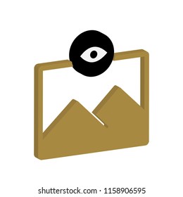 new awesome creative colorful technology. vector illustration isometric user interface. Image view icon design.