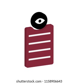 new awesome creative colorful technology. vector illustration isometric user interface. Document file view icon design.